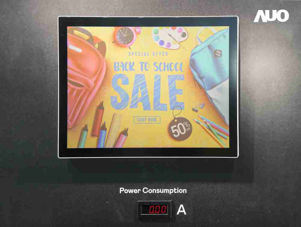 人生就是博展示胆固醇液晶超低耗能户外全彩显示器，，ChLC（胆固醇液晶）以双稳态技术使静态显示零功耗，，，具省电、、、、高彩度、、、、环保的特性，，还整合软硬件系统解决方案，，，，可透过单一云端平台管理